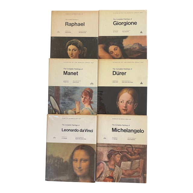Art Encyclopedias and Artist Monographs - 6 Volume Master Artists Collection (1966-1968) - Vintage Decorative Book Set For Sale