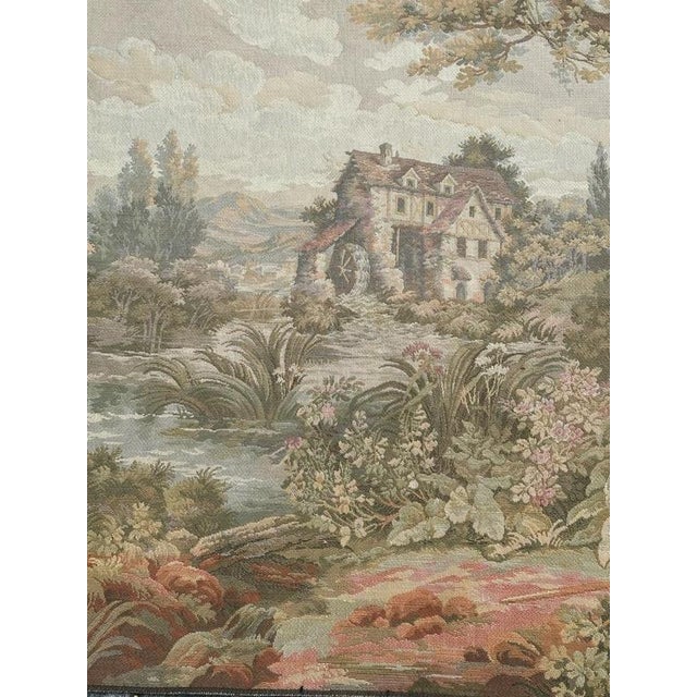 1980s Vintage Aubusson Style Jacquard Tapestry, 1980s For Sale - Image 5 of 18