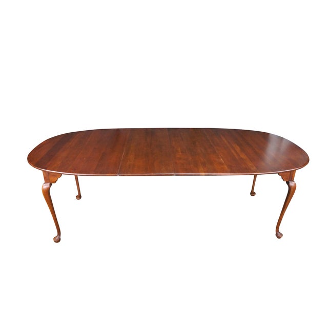 Farmhouse Vintage Lexington Bob Timberlake Cherry Queen Anne Farmhouse Dining Table 94" For Sale - Image 3 of 18