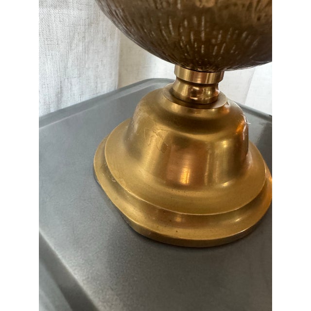 Crafted with precision, the Casted Brass Welded Eagle on Globe Sculpture is a distinguished piece that exudes patriotic...