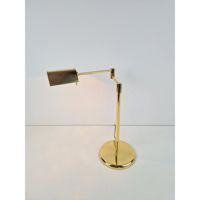 Metal Regency Brass Adjustable Table Lamp from Egoluce, 1970s For Sale - Image 7 of 12