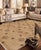 Abstract Bohemian Gabbeh Tan/Brown Wool Rug - 8'11'' X 11'6'' For Sale - Image 3 of 10
