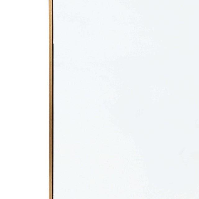 Regina Andrew Hanging Rectangle Mirror in Natural Brass For Sale - Image 4 of 5