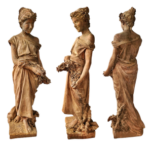Tuscan Terracotta Spring Statue, 1900