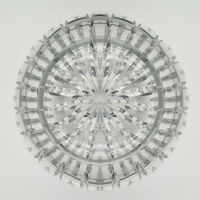 Mid-Century Modern Italian Cut Crystal Spherical Vase, 1960s For Sale In Detroit - Image 6 of 6