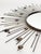 Vintage Round Mirror with Iron Rod, France, 1980s For Sale - Image 9 of 16
