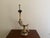 Brass 1970s Faux Ram’s Horn & Brass Table Lamp in the English Country House Style For Sale - Image 8 of 12