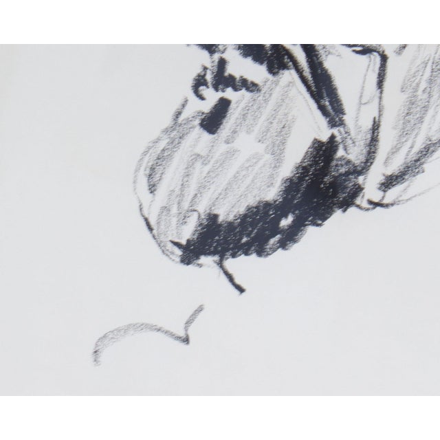 Late 20th Century Charcoal Portrait Drawing of a Gentleman by James L. Bruch For Sale - Image 5 of 8