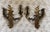 Pair of Vintage Chinoiserie Figural Gilt Metal Candle Wall Sconces For Sale - Image 12 of 12