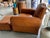 1980s Vintage Vanguard Leather Club Chairs With Ottoman For Sale - Image 5 of 7