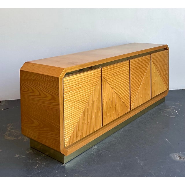 Vintage Geometric Bamboo Credenza For Sale - Image 15 of 15