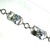 Art Deco Vintage Art Deco Designer Sterling Crystal Bracelet 1930s For Sale - Image 3 of 7