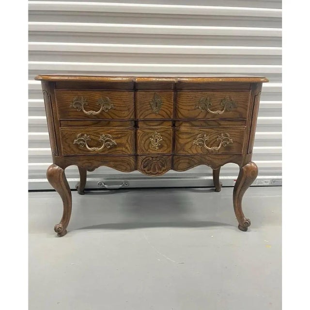 French Provincial French Provincial Nightstand Chest by Baker Furniture For Sale - Image 3 of 9