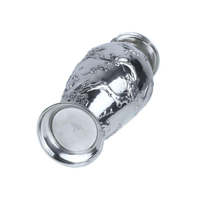 Silver Vase in the style of Japanese from Tiffany & Co., Usa, 1928 For Sale - Image 5 of 7