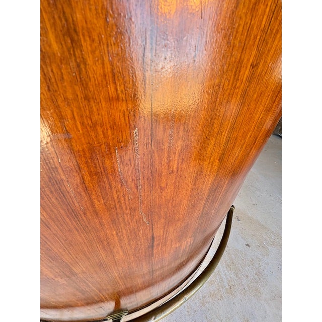 Early 20th Century French Walnut Art Deco Style Dry Bar For Sale - Image 14 of 16