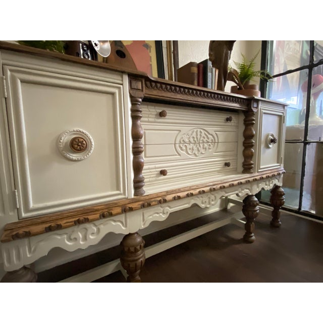 Antique Jacobean Oak Buffet Chairish