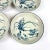 Chinese Set of 4 Hand-Painted Blue and White Small Ceramic Dessert Plates For Sale - Image 3 of 6