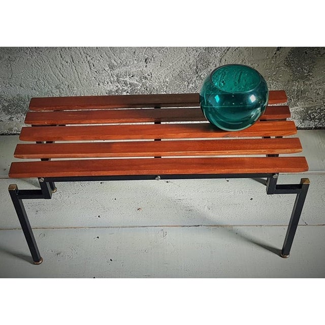 Black Danish Teak Bench, 1960s For Sale - Image 8 of 18