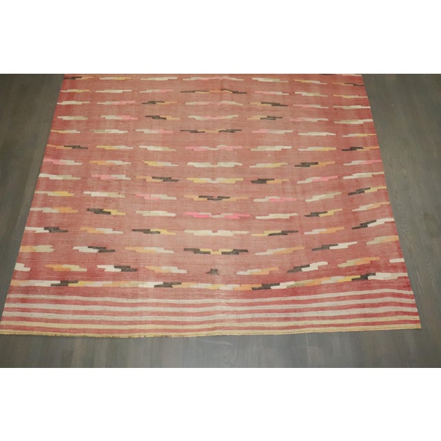 A mid 20th-century soft tone Turkish Kilim Flatweave