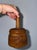 Primitive antique carved wood butter mold press. Large size. Pineapple motif. Great for shelf decor.