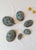 Hedgehog Ashtrays in Green Patinated Brass attributed to Walter Bosse, C. 1950s, Set of 6 For Sale - Image 4 of 5