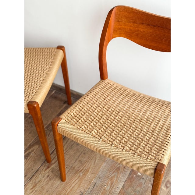 Model 71 Dining Room Chairs by Niels O. Møller for J.L. Møllers, Set of 10 For Sale - Image 15 of 18