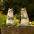 Add a charming touch of nature to your space with this delightful set of Ceramic Garden Frog Statues. Perfect for spring,...