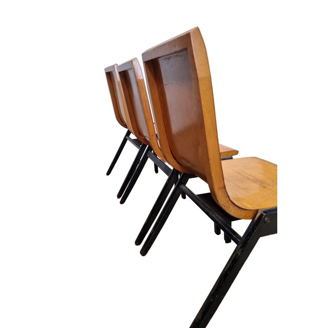 Stacking Chairs from Roland Rainer, Vienna, 1952 For Sale - Image 12 of 18