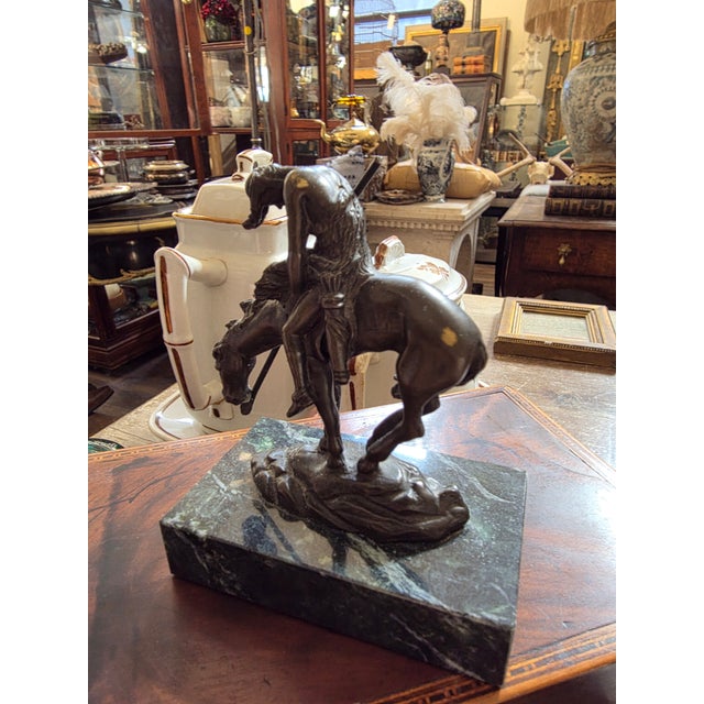 Miniature Bronze Replica of End of the Trail by James Earl For Sale - Image 4 of 8
