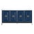 Azure Carrera Media Sideboard, Navy Blue & Brushed Gold For Sale
