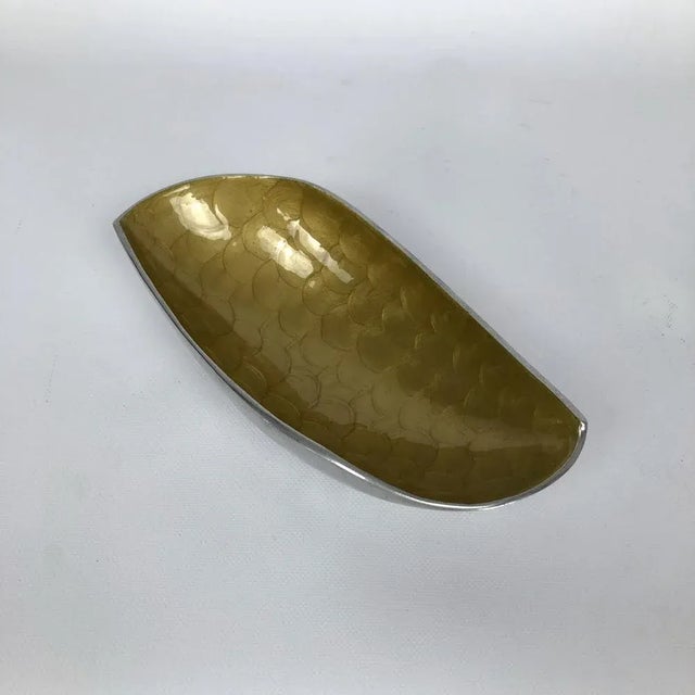 Vintage Italian Enamelled Aluminum Dish, 1970s For Sale - Image 4 of 11