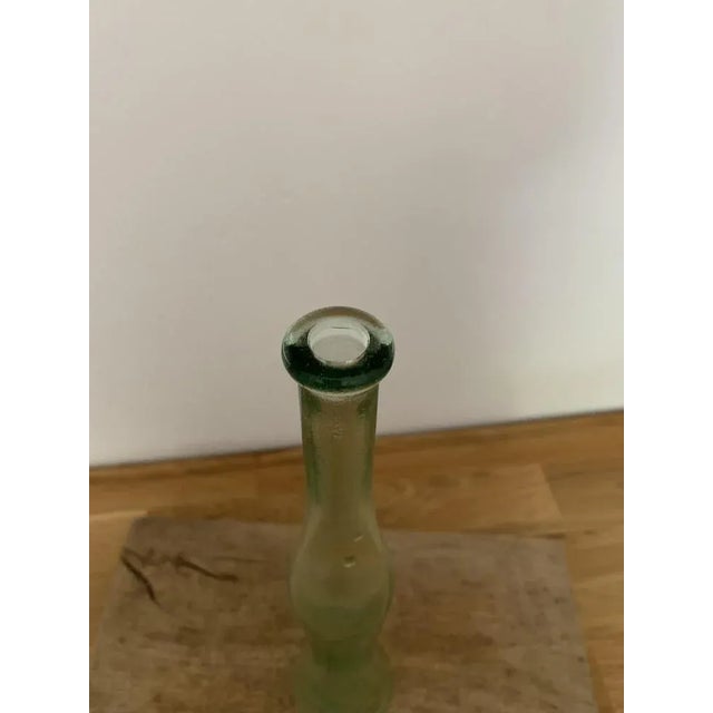 Mid-Century Green Glass Vase, 1980s For Sale - Image 4 of 5