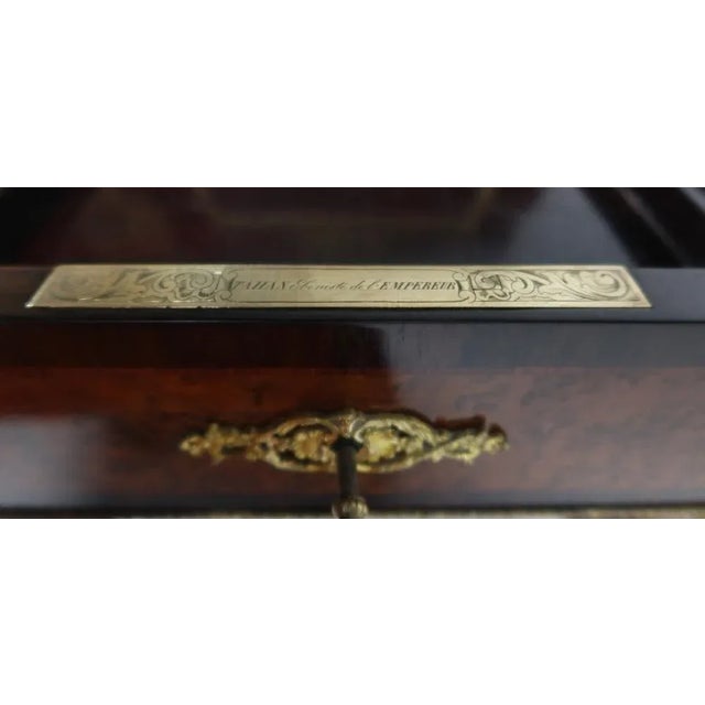 Vintage Brown Wood Table For Sale - Image 3 of 11