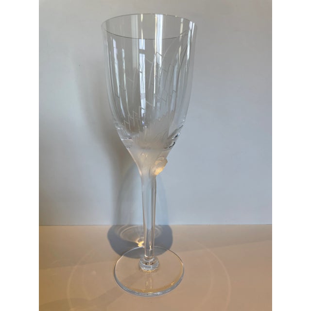 1950s Lalique Ange Champagne Flutes Set of 9 Chairish