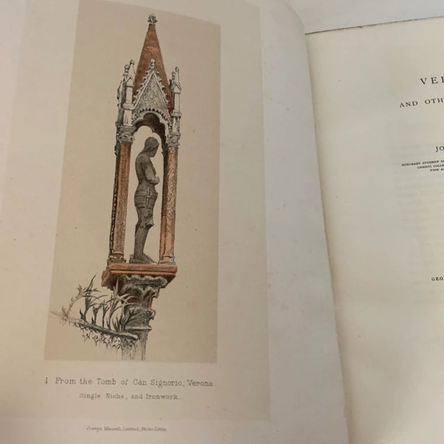 Illustration 1894 John Ruskin Verona and Other Lectures Book For Sale - Image 3 of 10