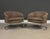 1970s Milo Baughman Style Barrel Back Chrome Lounge Chairs - A Pair For Sale - Image 5 of 10