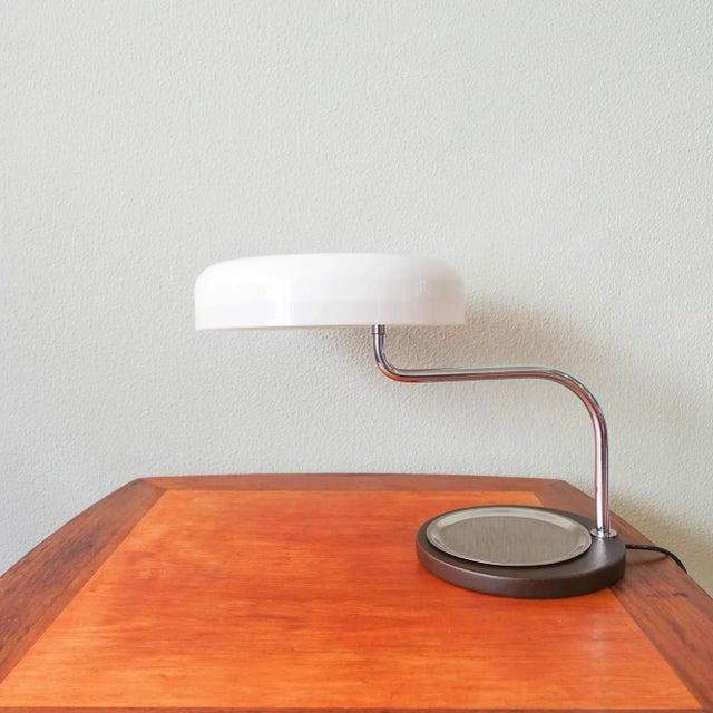 Mid-Century Modern Table Lamp by G. Scolari for Metalarte, 1973 For Sale - Image 3 of 18