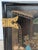 Chinoiserie Vintage Chinese Hand-Painted Black Lacquer Chinoiserie Nightstand Side Cabinet For Sale - Image 3 of 17