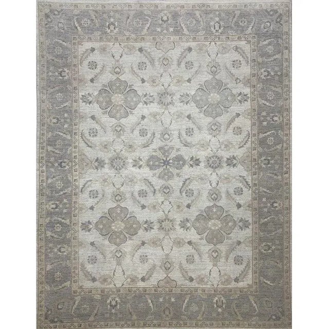 Handwoven Oushak Style Area Rug 9’1″ X 11’7″ For Sale - Image 11 of 11