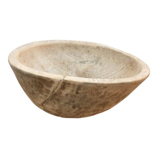 African Kitchen Bowl W/Light Finish For Sale