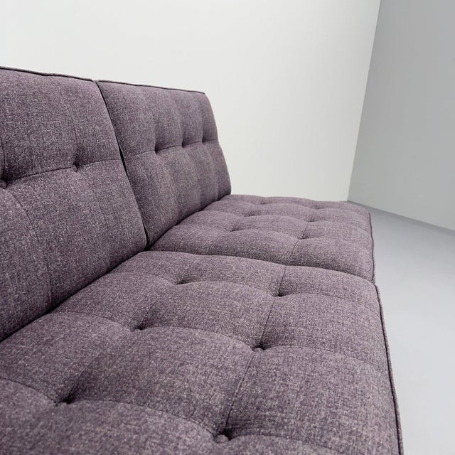 Minimalist Constanze Armchairs with Aubergine Wool Upholstery by Johannes Spalt for Wittmann, Vienna, Austria, 1960s, Set of 2 For Sale - Image 13 of 15