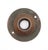 Mid 20th Century Vintage Bronze Radial Fluted Double Keyhole Door Knob Set For Sale - Image 5 of 6