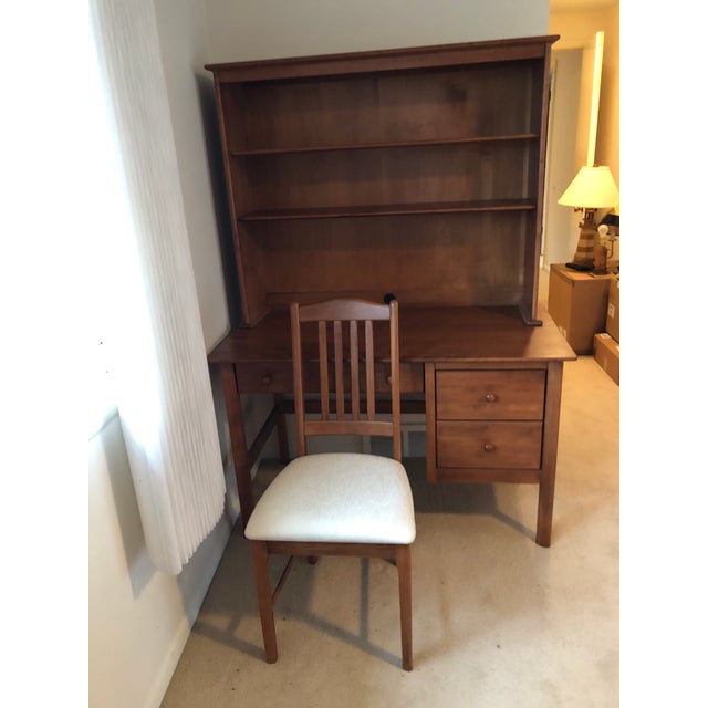 Nadeau Arts and Crafts Cherry Desk and Chair Chairish