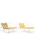 Pair of Chaise Lounges attributed to MARIO PAPPERZINI circa 1960s Painted wrought iron Upholstered cushions Height of each...