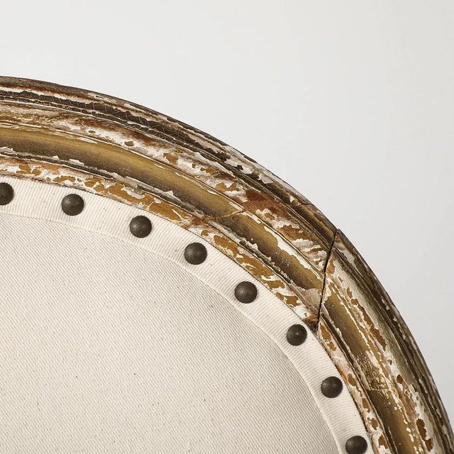 Pair of Louis XVI Style Armchairs, Late 19th Century For Sale - Image 9 of 9