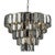 Aloadecor 6-Light Dimmable 5-Tier Smoked Crystal Chandelier 22" Modern Pendant Light Fixture With Polished Nickel Finish and Stainless Steel Accents For Sale In Houston - Image 6 of 6