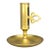 Antique Swedish Solid Brass Push-Up Candlestick Holder For Sale