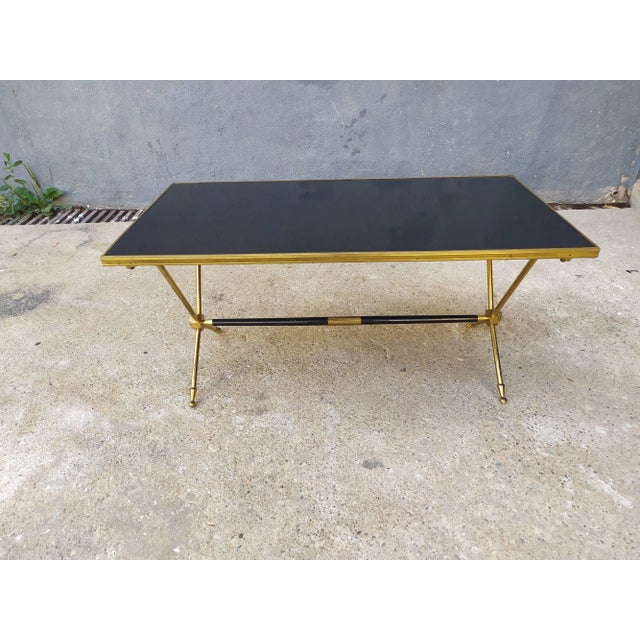 Gilded Brass Coffee Table by Claude Delor, 1950s For Sale - Image 18 of 18
