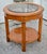 Drexel Heritage Yew Wood End Table Vintage Regency Burl Round Side Glass Top 24” For Sale - Image 11 of 13