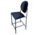 Postmodern 1990s Dakota Jackson Memphis Style "Vik-Ter" Black Leather Barstool For Sale - Image 3 of 8